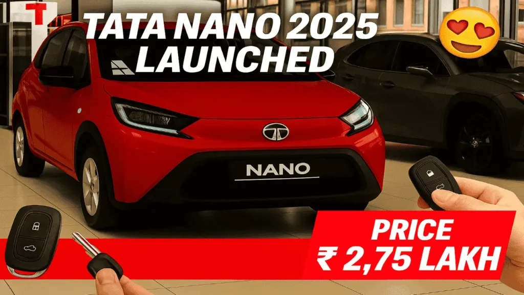 Tata Nano 2025 is launching this month with a bold new design, 40 KM mileage, updated features